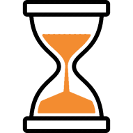 A hourglass image for finance, terms 1-7 years
